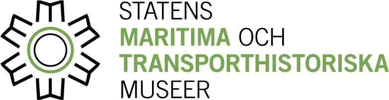 Statens maritima och transporthistoriska museers logotyp med länk till myndighetens webbplats.  